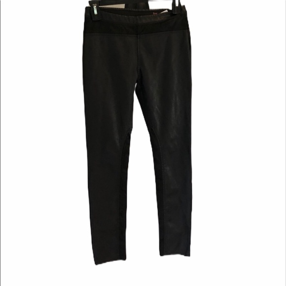 Blank NYC black Skinny faux leather girls pants size 14 - Picture 1 of 12